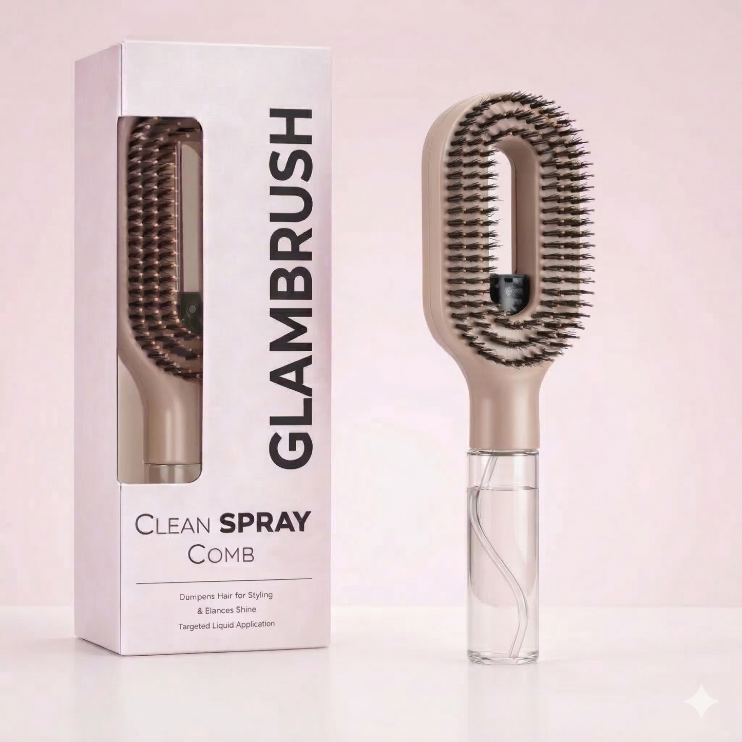 GlamBrush™ — Brush & Hydrate in One Step