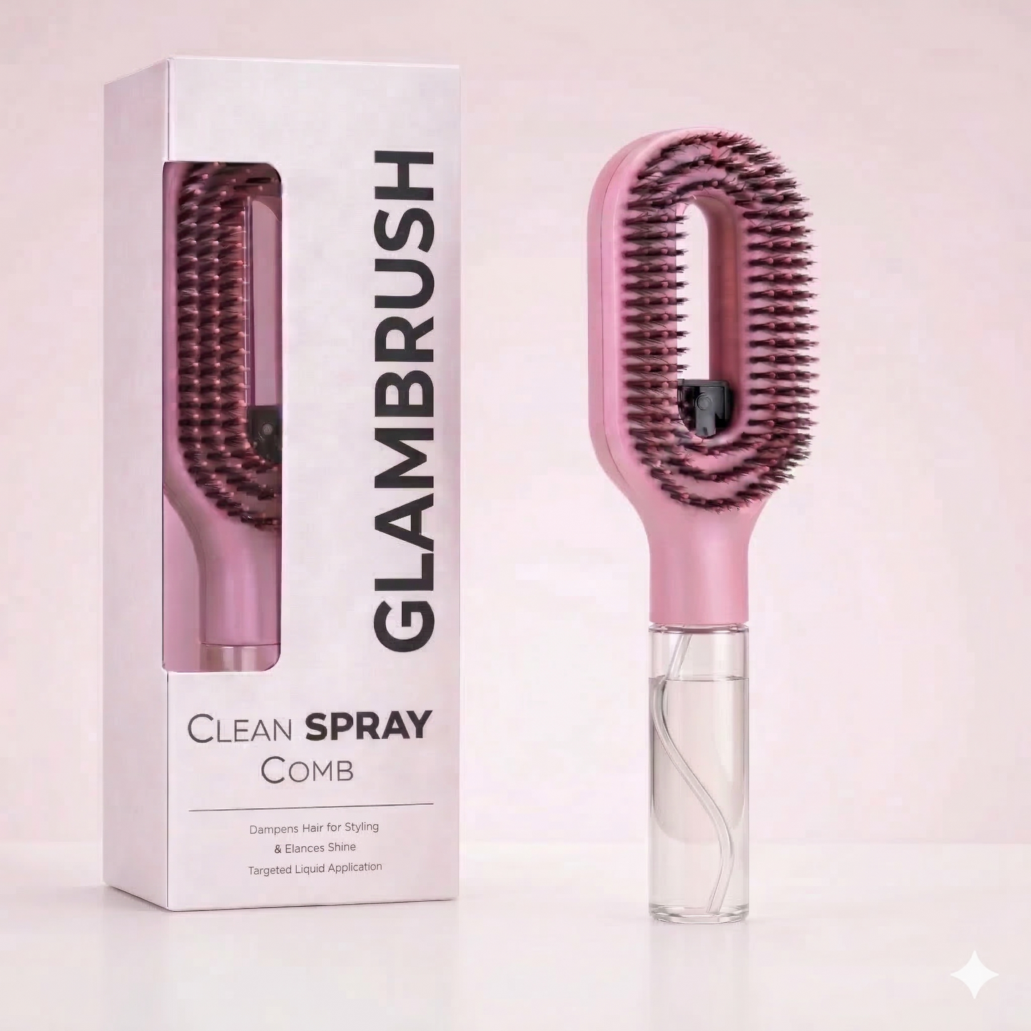 GlamBrush™ — Brush & Hydrate in One Step